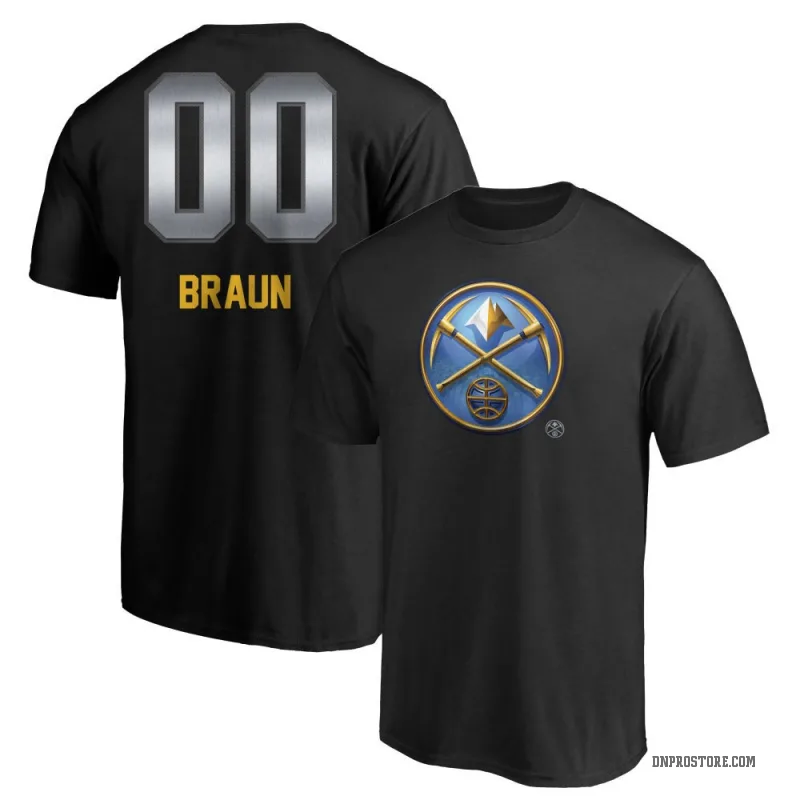 Christian Braun Men's Black Denver Nuggets Midnight Mascot T-Shirt
