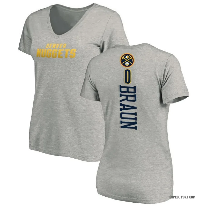Christian Braun Women's Denver Nuggets Ash Backer T-Shirt