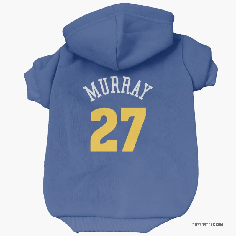 Jamal Murray Blue Denver Nuggets Cat & Dog Pet Hoodie