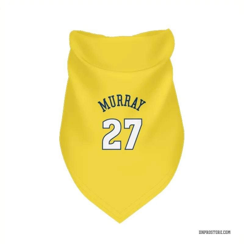 Jamal Murray Gold Denver Nuggets Cat & Dog Pet Bandana