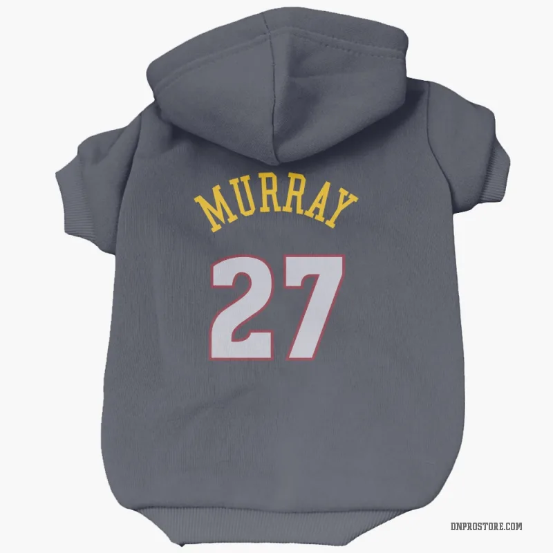 Jamal Murray Navy Denver Nuggets Cat & Dog Pet Hoodie