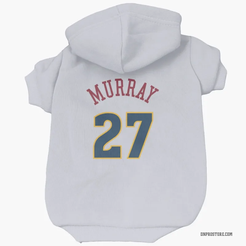 Jamal Murray  White Denver Nuggets  Cat & Dog Pet Hoodie