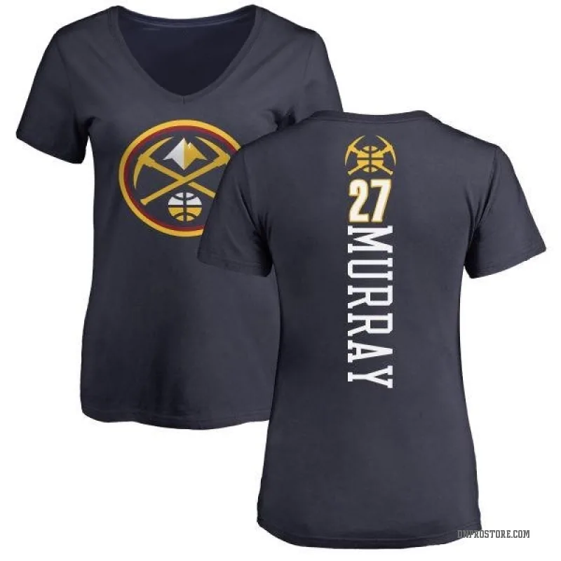 Jamal Murray Women's Navy Denver Nuggets Backer T-Shirt