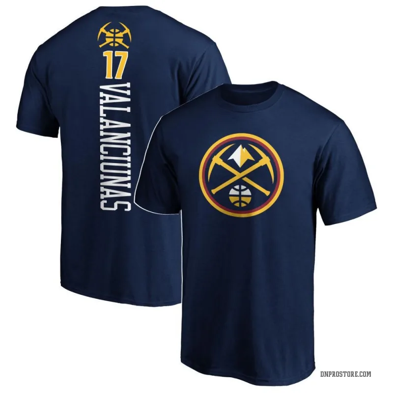 Jonas Valanciunas Men's Navy Denver Nuggets Backer T-Shirt