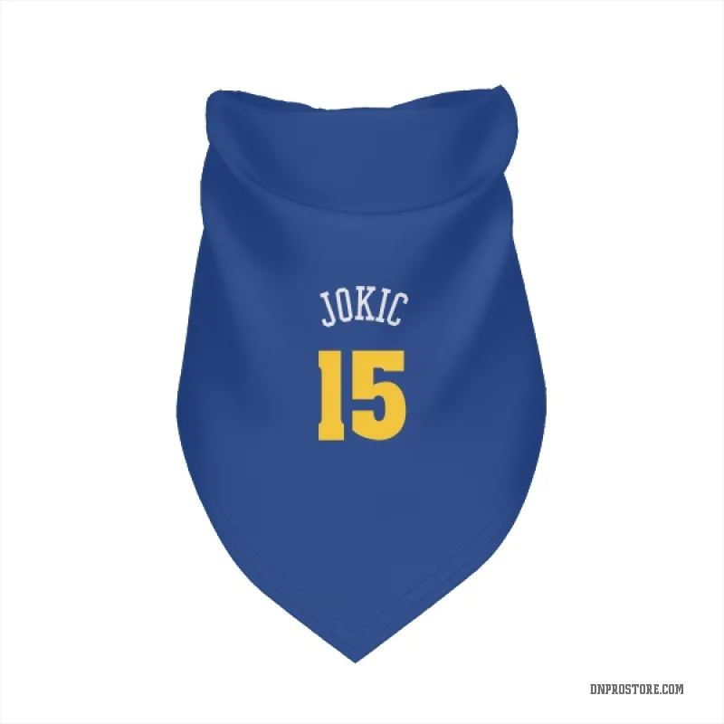 Nikola Jokic Blue Denver Nuggets Cat & Dog Pet Bandana