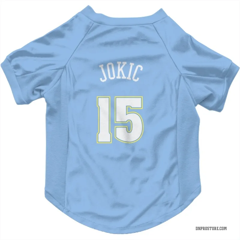 Nikola Jokic  Blue Denver Nuggets   Power  Cat & Dog Pet Jersey
