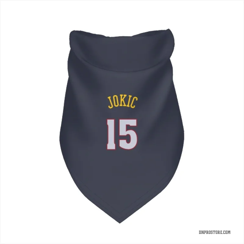Nikola Jokic Navy Denver Nuggets Cat & Dog Pet Bandana