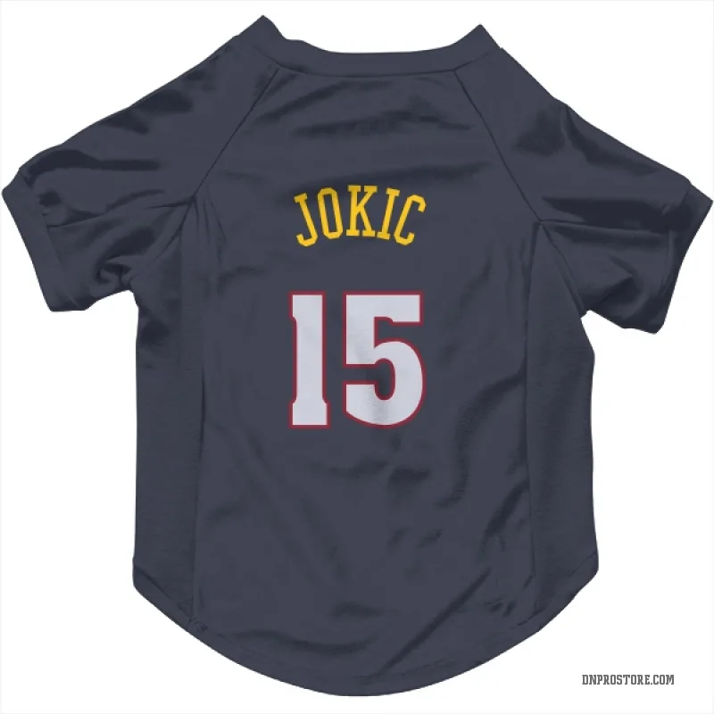 Nikola Jokic Navy Denver Nuggets Cat & Dog Pet Jersey
