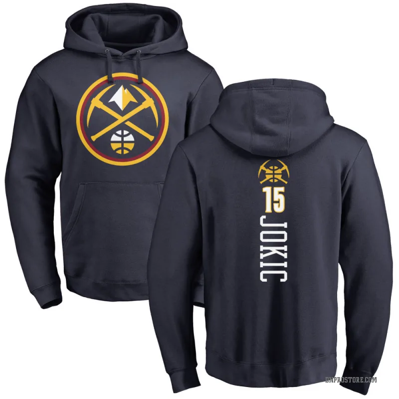 Nikola Jokic Youth Navy Denver Nuggets Branded Backer Pullover Hoodie