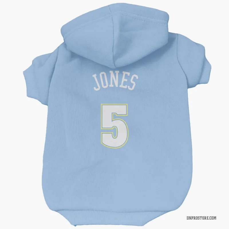 Tyus Jones  Blue Denver Nuggets   Power  Cat & Dog Pet Hoodie
