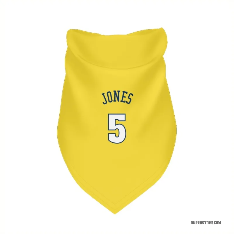 Tyus Jones Gold Denver Nuggets Cat & Dog Pet Bandana