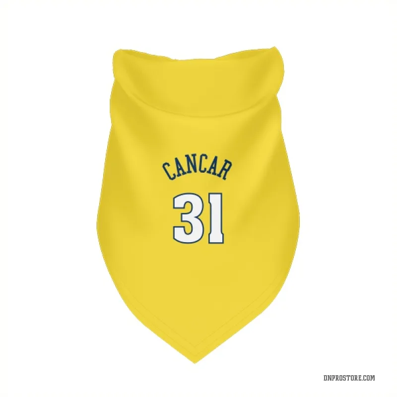 Vlatko Cancar Gold Denver Nuggets Cat & Dog Pet Bandana